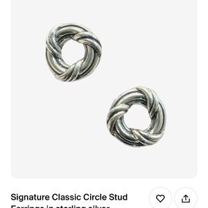 Classic Circle Stud Sterling Silver Peter Thomas Roth BNIB